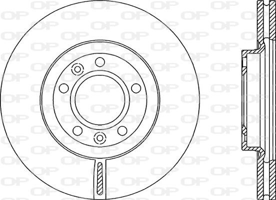 OPEN PARTS Тормозной диск BDR2158.20